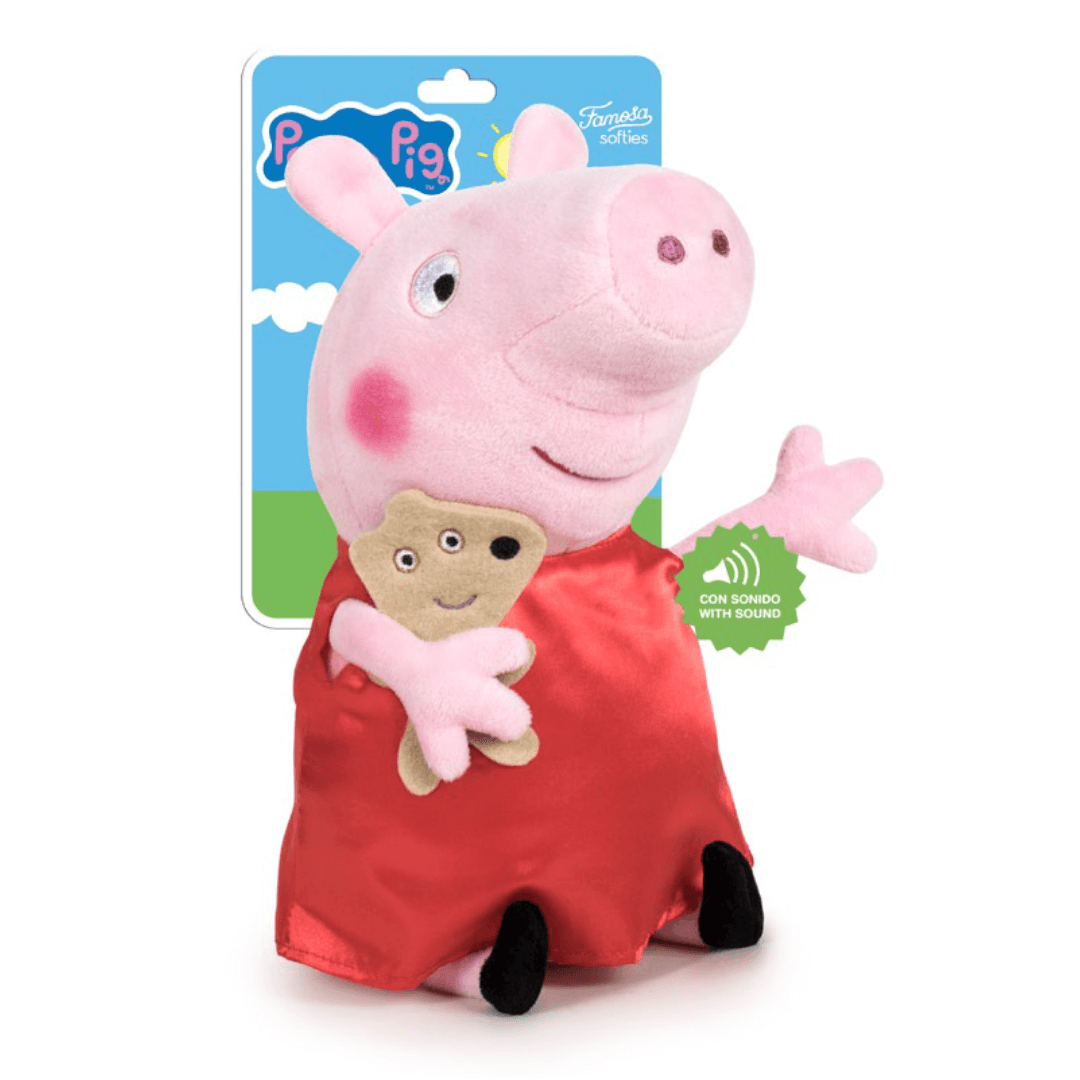 Peluche Peppa Pig avec son - 30CM